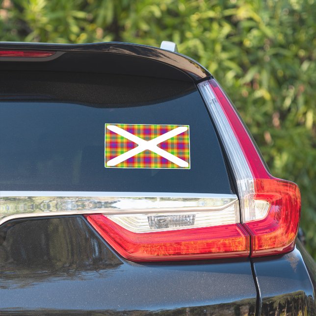 Orgullo Pegatina Tartán (Lado del coche)
