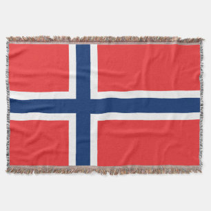Orgullo tejido bandera noruega de la manta el  