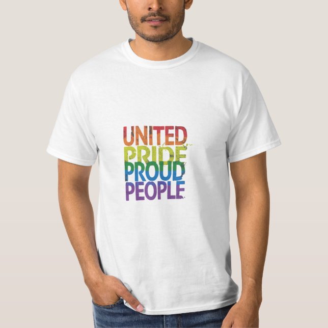 Orgullo Unido | Camiseta de hombres patrióticos (Anverso)