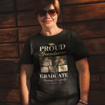 Orgullosa abuela de la camiseta graduada<br><div class="desc">Camiseta de la abuela graduada con un mortero de graduados,  5 fotos de tu nieto,  la diciendo "orgullosa abuela del graduado",  su nombre,  lugar de estudio y año de clase.</div>