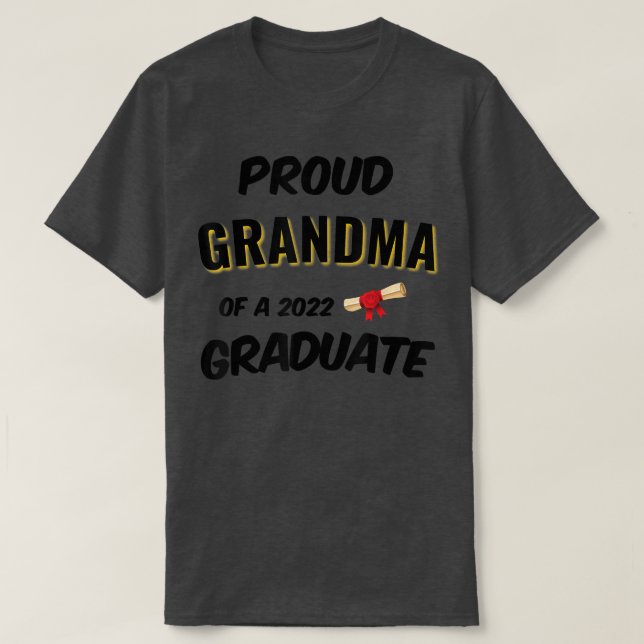 Orgullosa abuela de una copia de camiseta de gradu (Diseño del anverso)