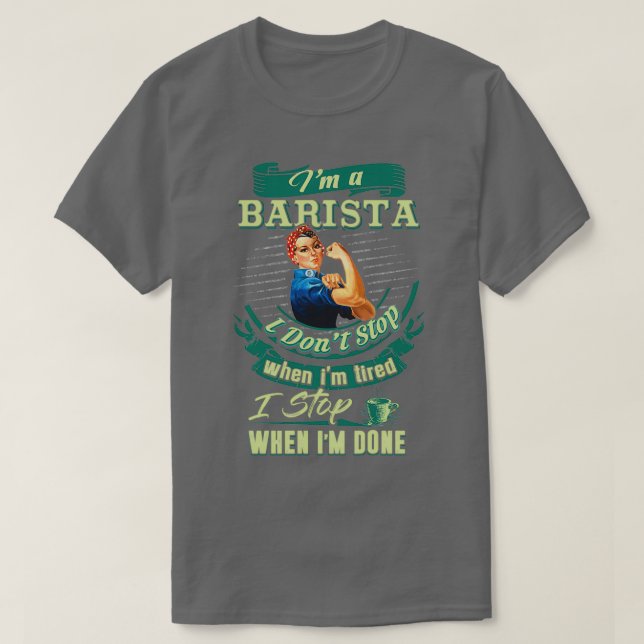 Orgullosa Camisa Barista (Diseño del anverso)