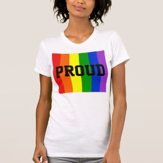 Orgullosa camiseta arcoiris gay