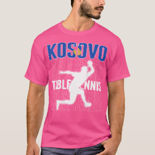 Orgullosa camiseta de aficionados de tenis de mesa