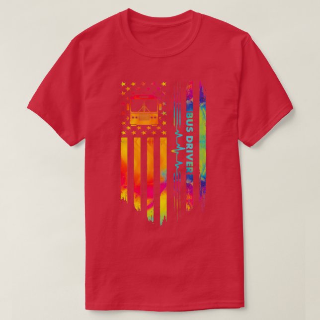 Orgullosa camiseta de conductores de autobús norte (Diseño del anverso)