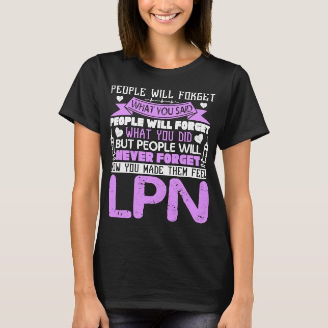 Orgullosa camiseta de enfermera de LPN (Anverso)