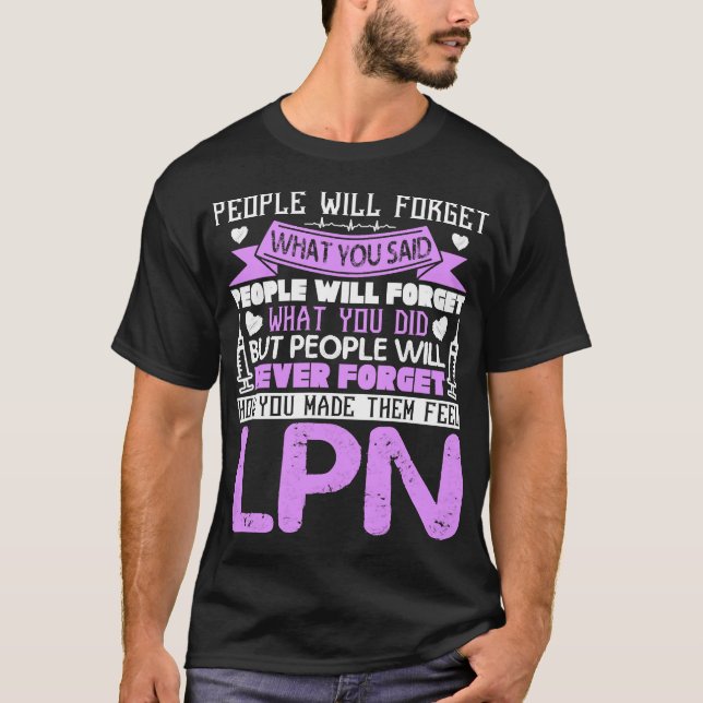 Orgullosa camiseta de enfermera de LPN (Anverso)
