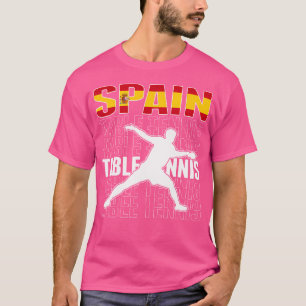 Orgullosa camiseta de fans de tenis de mesa de Esp