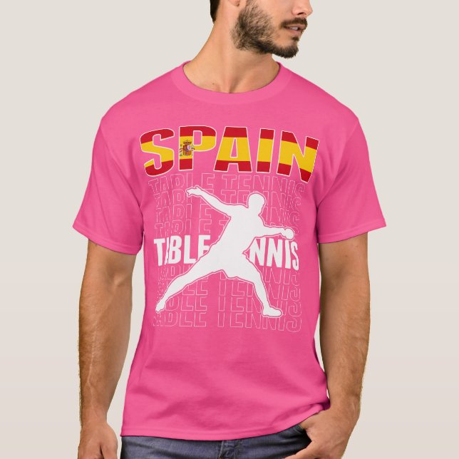 Orgullosa camiseta de fans de tenis de mesa de Esp (Anverso)