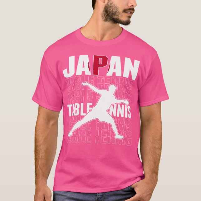 Orgullosa camiseta de fans de tenis de mesa de Jap (Anverso)