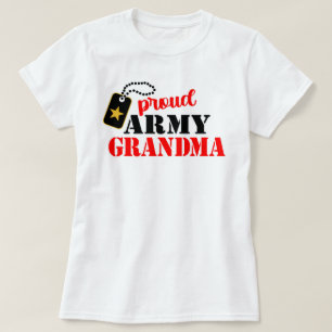Orgullosa camiseta de la abuela del ejército de E