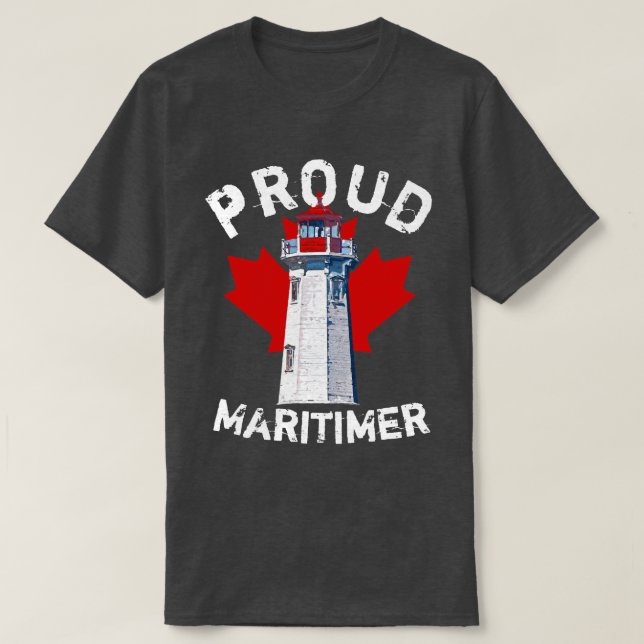 Orgullosa camiseta de Maritimer Nova Scotia peggy (Diseño del anverso)