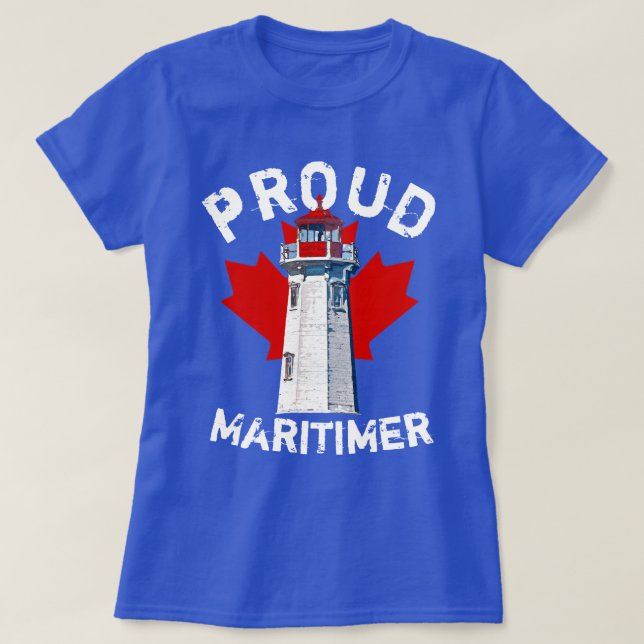Orgullosa camiseta de Maritimer Nova Scotia peggy (Diseño del anverso)