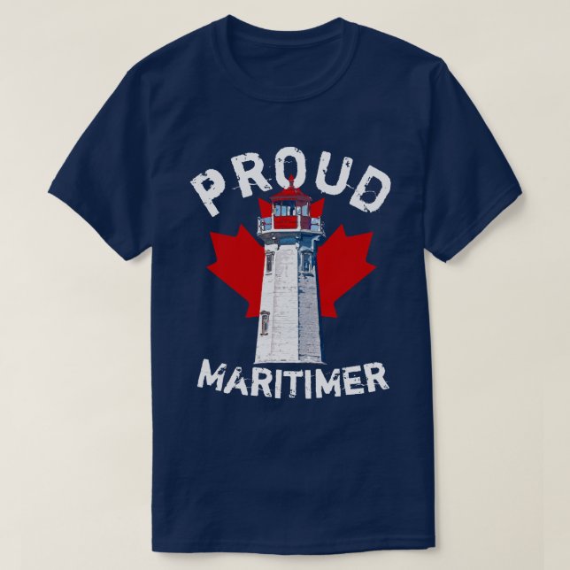 Orgullosa camiseta de Maritimer Nova Scotia peggy (Diseño del anverso)