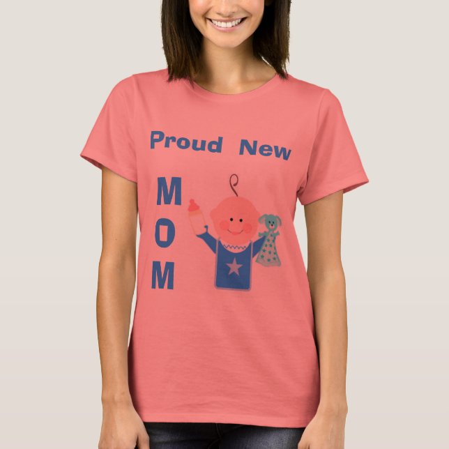 Orgullosa camiseta de nueva mamá (niño bebé) (Anverso)