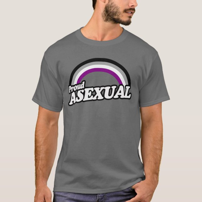 Orgullosa camiseta de orgullo asexual (Anverso)