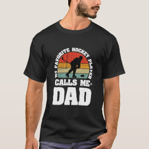 Orgullosa camiseta de papá de hockey