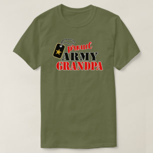 Orgullosa camiseta del abuelo del ejército de Est