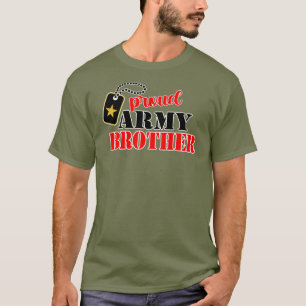Orgullosa camiseta del hermano del ejército de Es