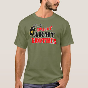Orgullosa camiseta del hermano del ejército de Est