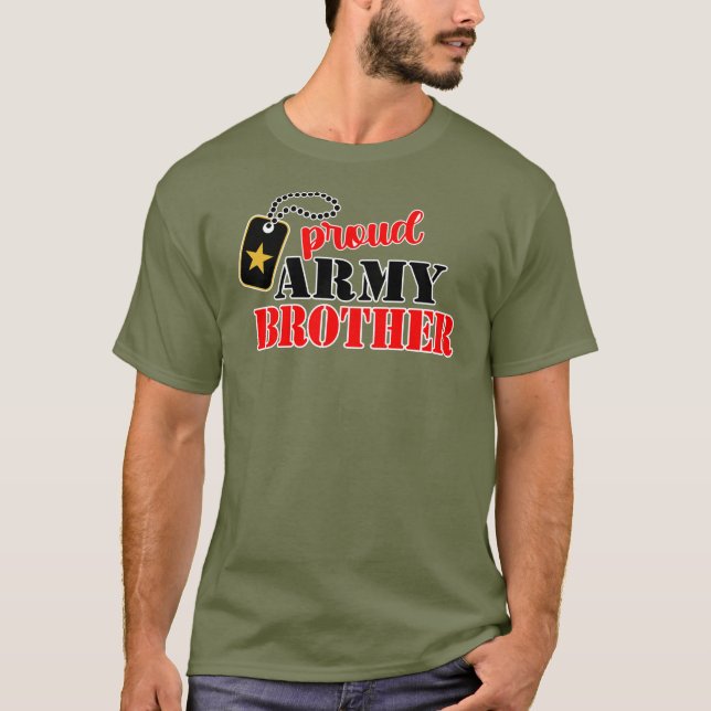 Orgullosa camiseta del hermano del ejército de Est (Anverso)
