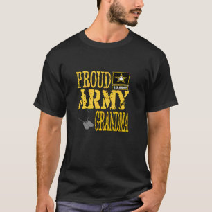 Orgullosa camiseta del orgullo militar de la abuel