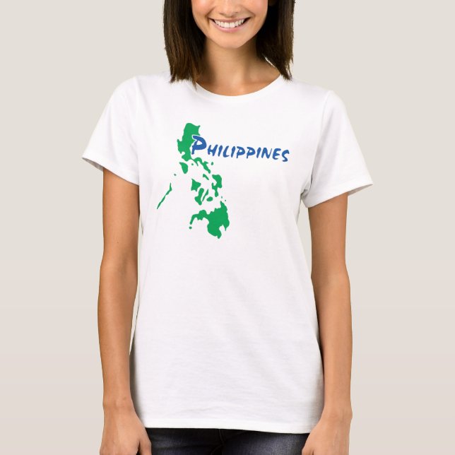 Orgullosa camiseta filipina de diseño (Anverso)