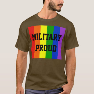 Orgullosa camiseta oscura arcoiris gay