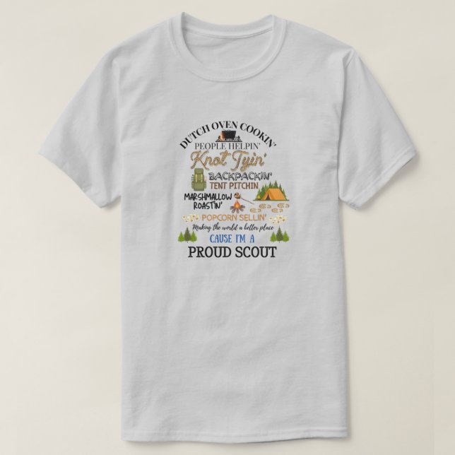 Orgullosa camiseta Scout (Diseño del anverso)