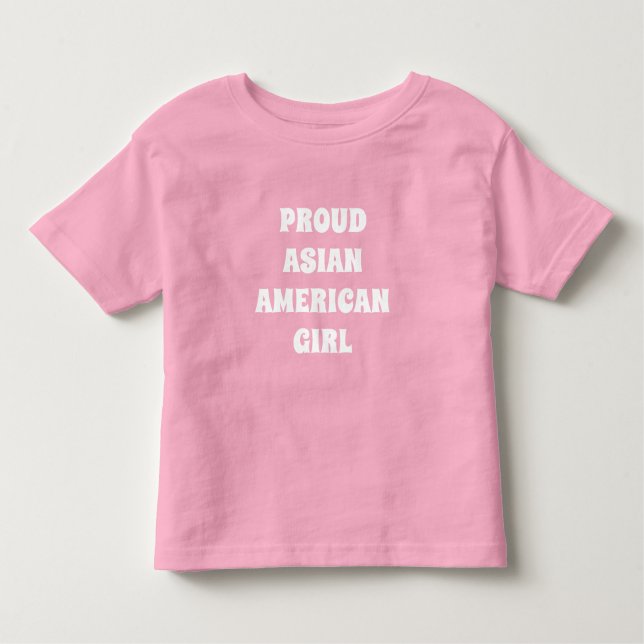 Orgullosa Chica asiático-americana, camiseta peque (Anverso)