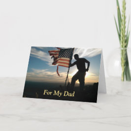 Orgullosa de tu tarjeta del día del padre militar