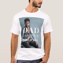 Orgullosa graduación de papá Audaz foto camiseta