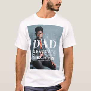 Orgullosa graduación de papá Audaz foto camiseta