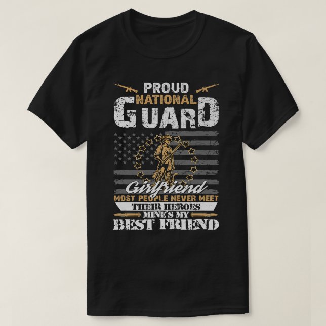 Orgullosa Guardia Nacional Novia Bandera Camisa U. (Diseño del anverso)