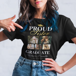 Orgullosa hermana de la camiseta graduada