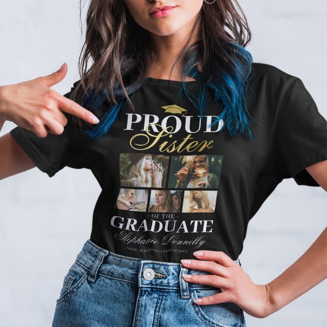 Orgullosa hermana de la camiseta graduada (Subido por el creador)