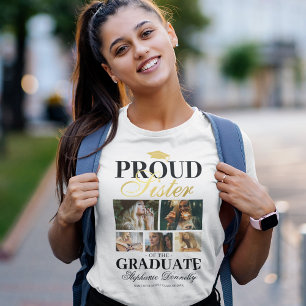 Orgullosa hermana de la camiseta graduada
