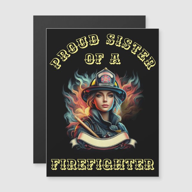 Orgullosa Hermana De La imaginación De FireFighter (Anverso/Reverso)