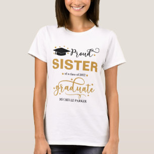 Orgullosa hermana del graduado - Camisetas de post