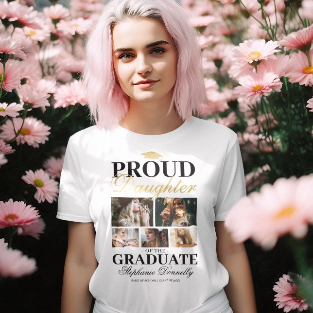 Orgullosa hija de la camiseta graduada (Subido por el creador)