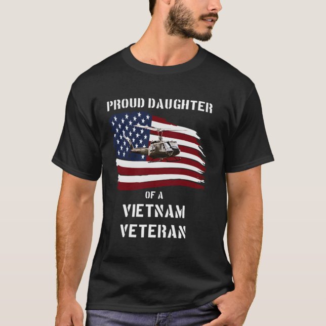Orgullosa Hija De Un Veterano Vietnamita Camisa (Anverso)