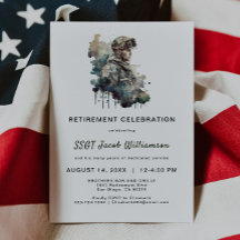 Orgullosa invitación a la jubilación de siluetas m