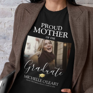 Orgullosa madre de la camiseta de la foto del grad