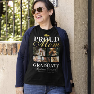 Orgullosa madre de la camiseta graduada