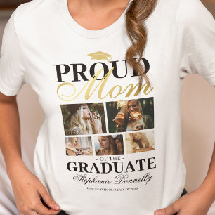 Orgullosa madre de la camiseta graduada