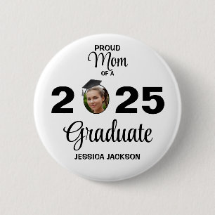Orgullosa madre de un botón de graduado de 20xx