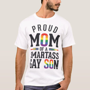 Orgullosa madre de un hijo gay descarado camiseta
