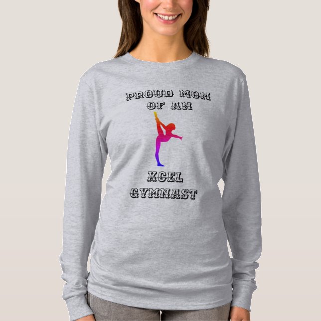 Orgullosa madre de una camiseta de Xcel Gymnast (Anverso)