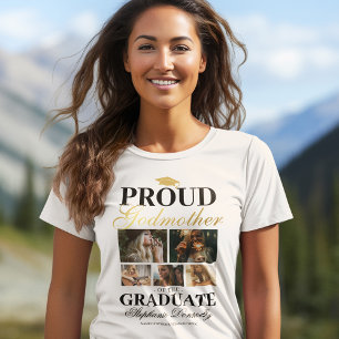 Orgullosa Madrina de la camiseta graduada