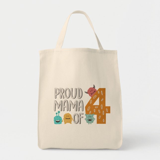 Orgullosa mamá de la bolsa de cuatro dedos (Frente)